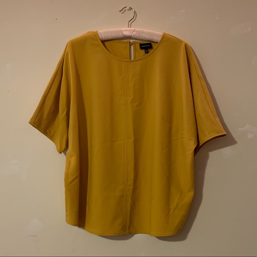 Who What Wear Yellow Blouse Size XL
